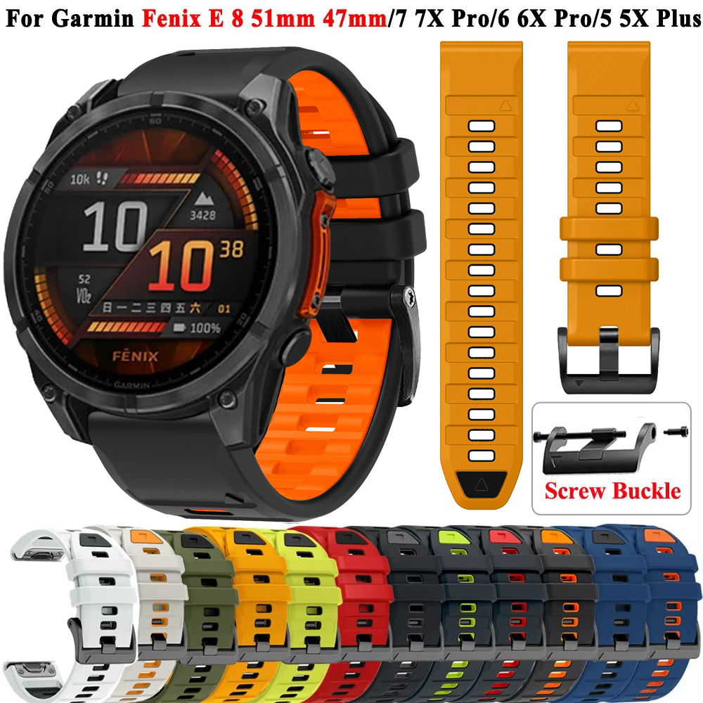 Silicone Watch Band 22Mm - QuickFit 26mm 22mm Silicone Watch Band