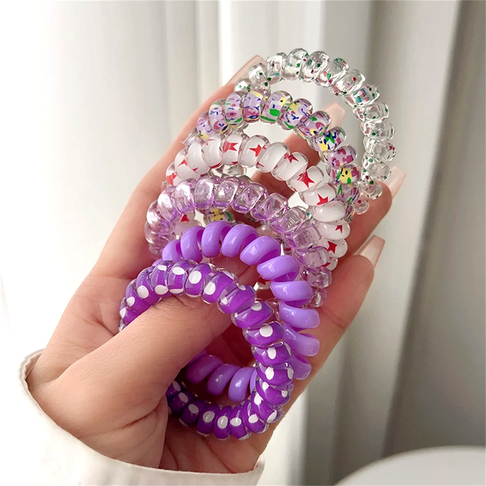 6pcs Sweet Cute Colorful Spira - Silicone Band Women incelemesi ve fiyatı