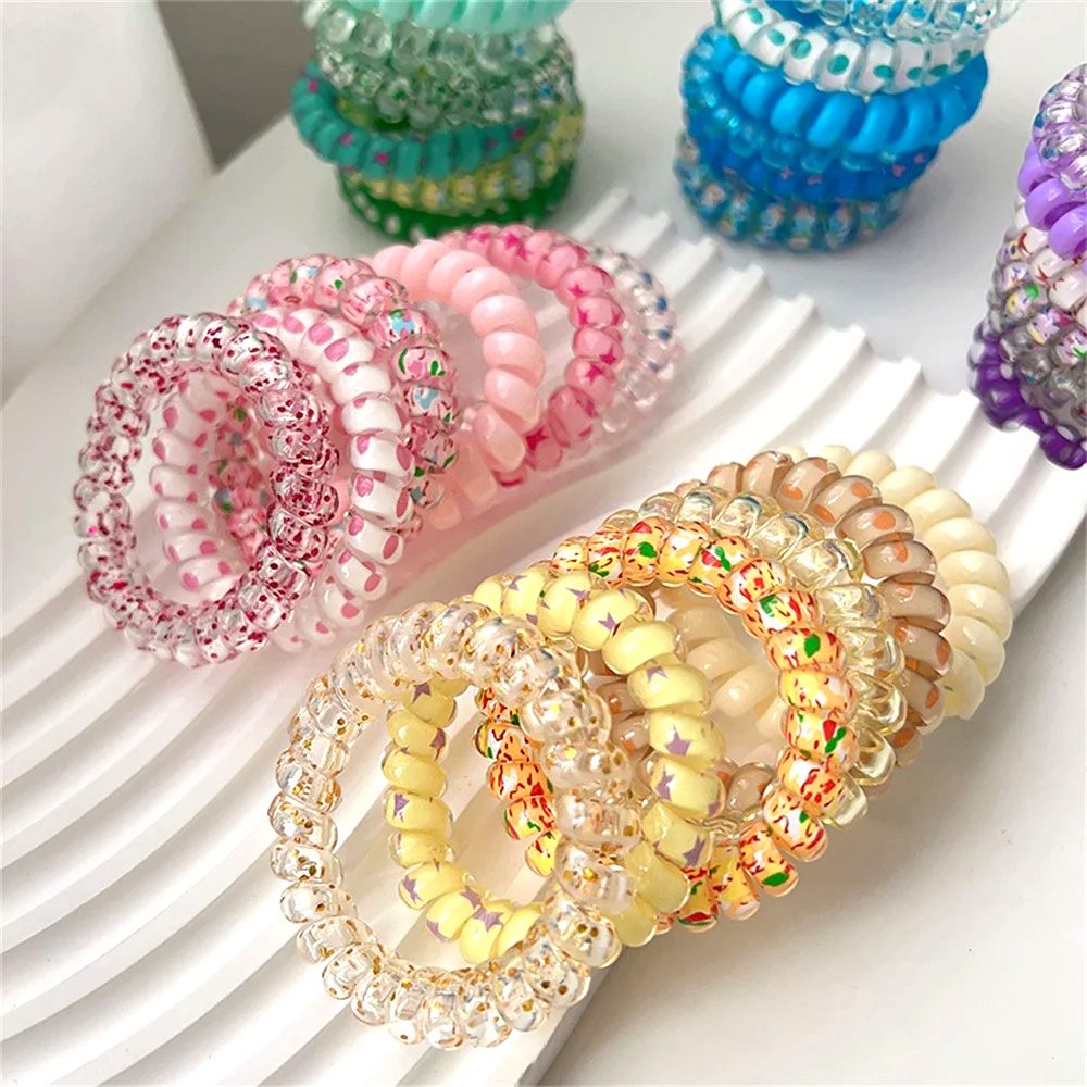 6pcs Sweet Cute Colorful Spira - Silicone Band Women incelemesi ve fiyatı