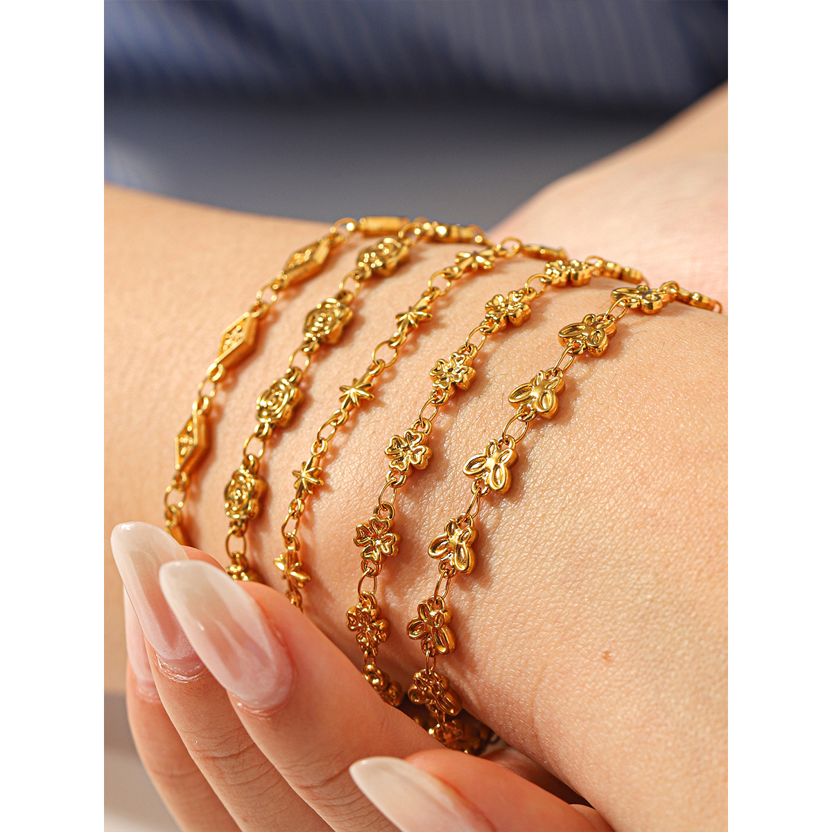 Butterfly Flower Charm Bracele - Butterfly Clasp Deployant incelemesi ve fiyatı