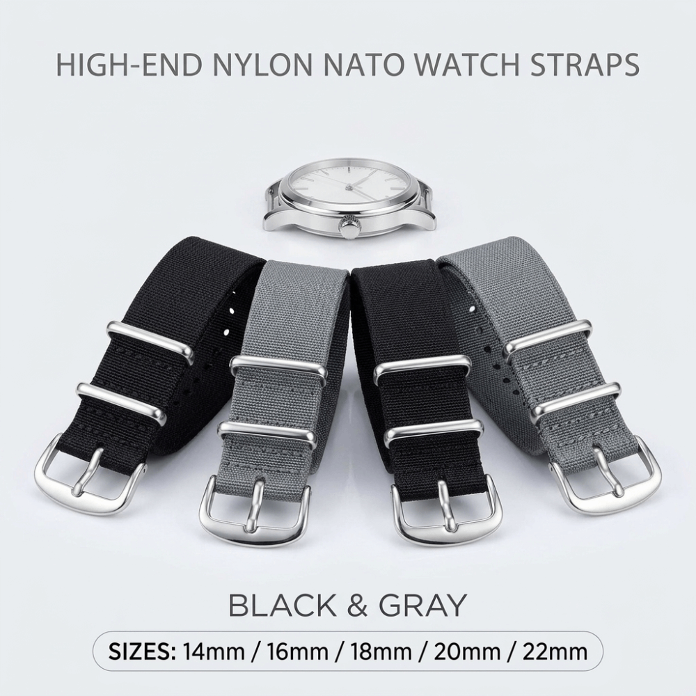 14/16/18/20/22mm NATO Watch Ba - Nato Strap Nylon incelemesi ve fiyatı