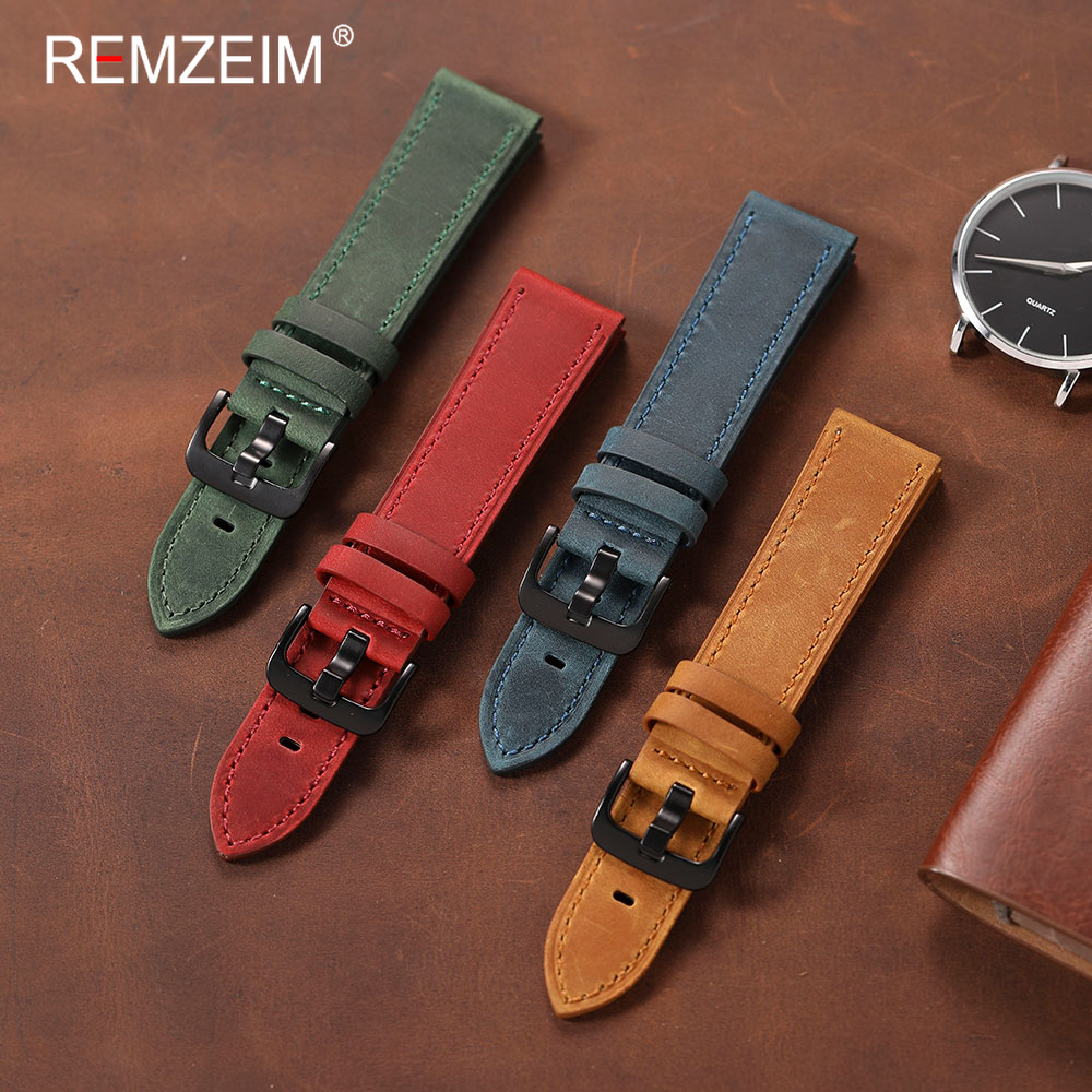 Classic Men's Crazy Horse Leat - Leather Strap Quick Release incelemesi ve fiyatı