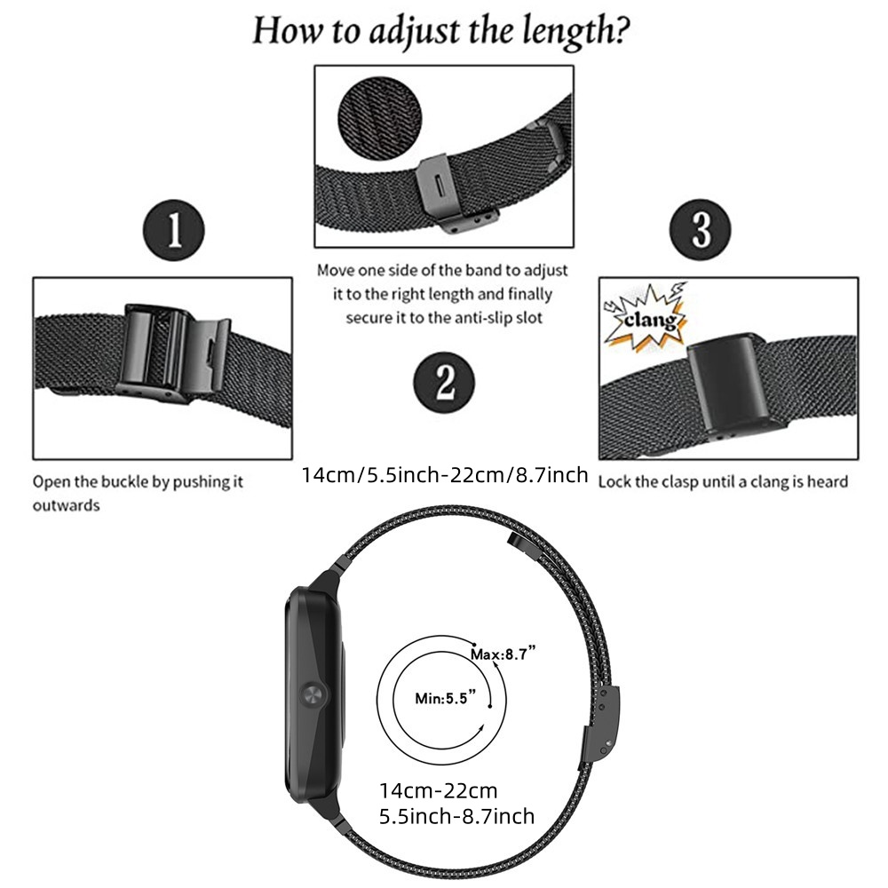 Metal Bands for Honor Watch 5  - Mesh Strap Metal incelemesi ve fiyatı