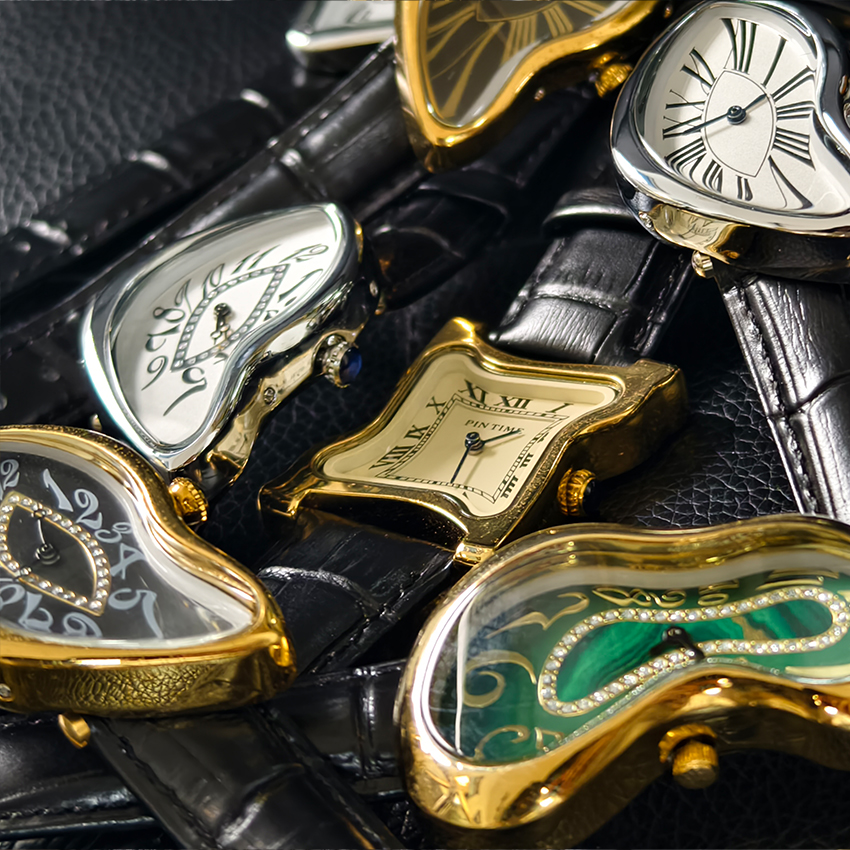 Surrealist Art Melting Clock W - Leather Watch Band Men incelemesi ve fiyatı