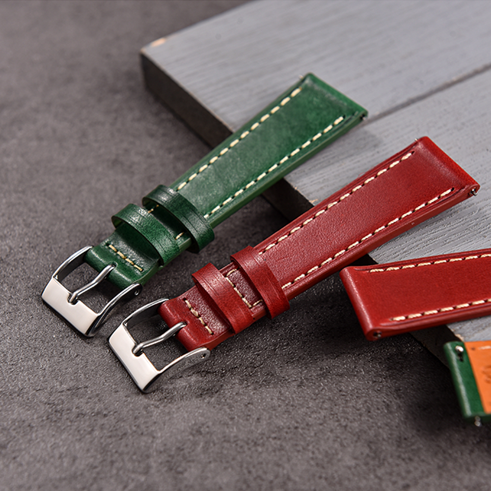 Vintage Watchband 18mm 20mm 22 - Leather Strap Quick Release incelemesi ve fiyatı
