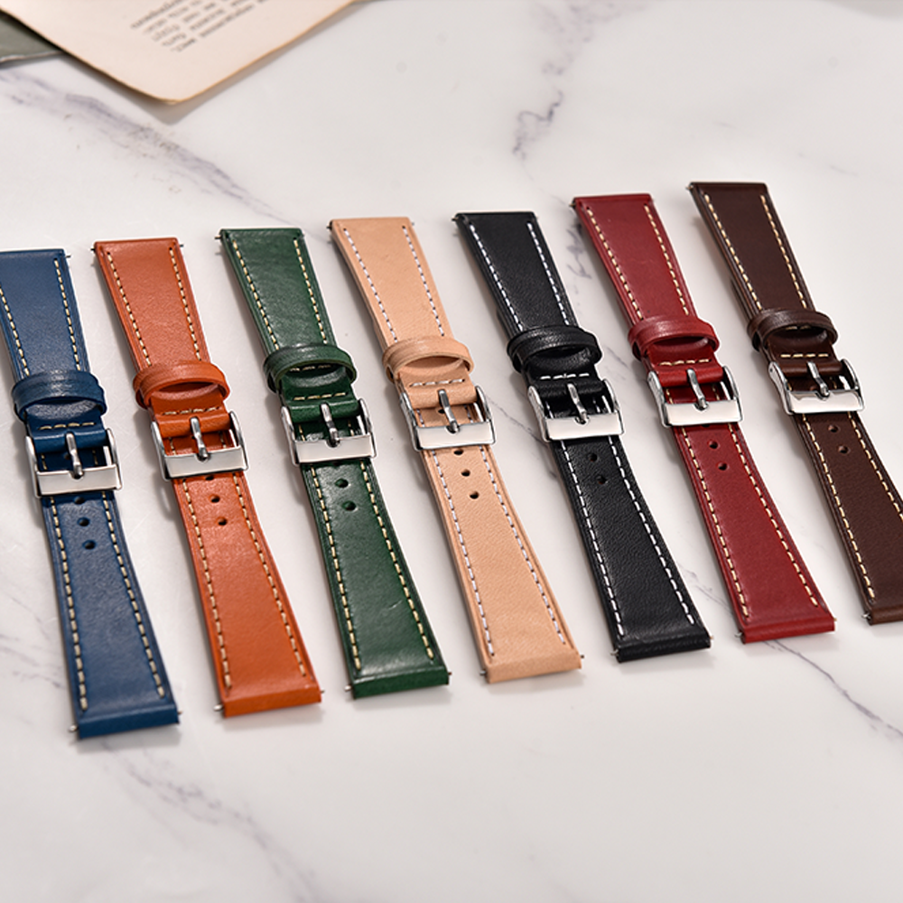 Vintage Watchband 18mm 20mm 22 - Leather Strap Quick Release incelemesi ve fiyatı