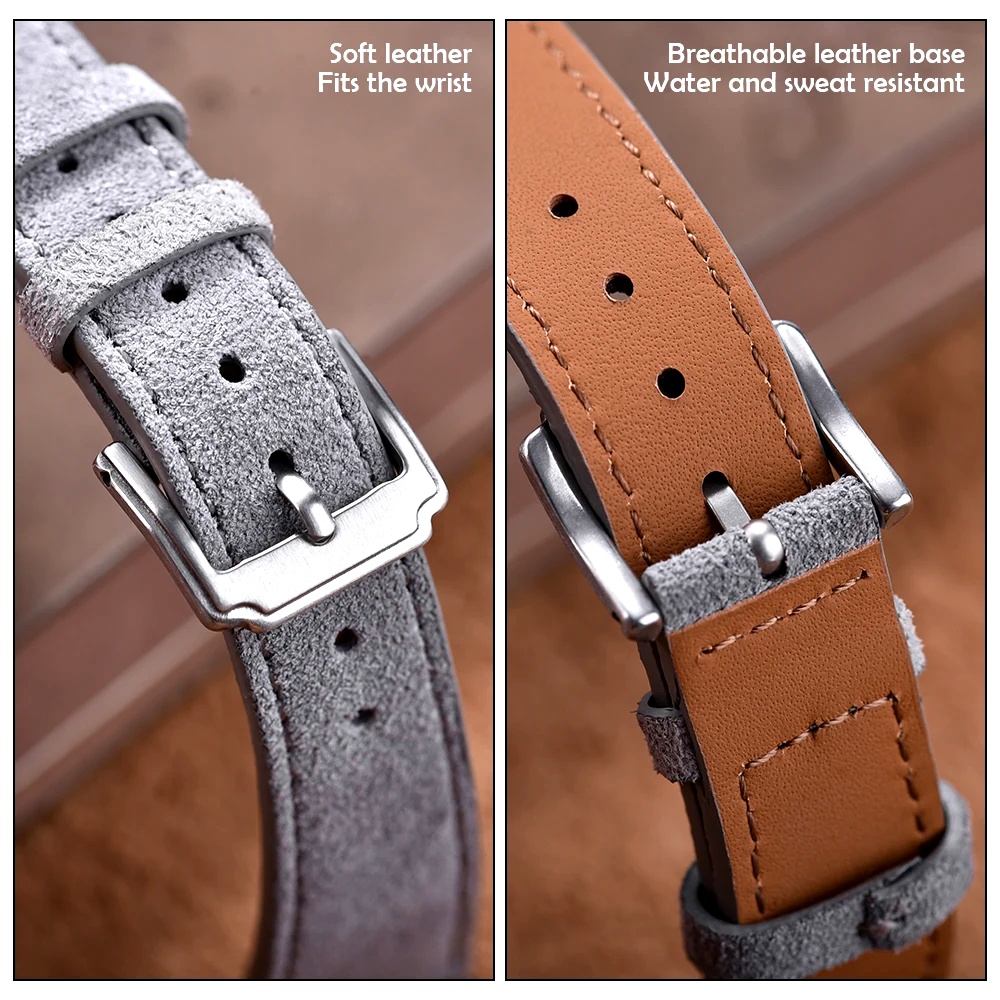 Vintage Leather Watch Band 18m - Suede Strap Watch incelemesi ve fiyatı