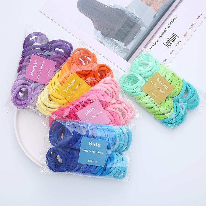 50PCS/Set Women Girls Basic Ha - Silicone Band Women incelemesi ve fiyatı