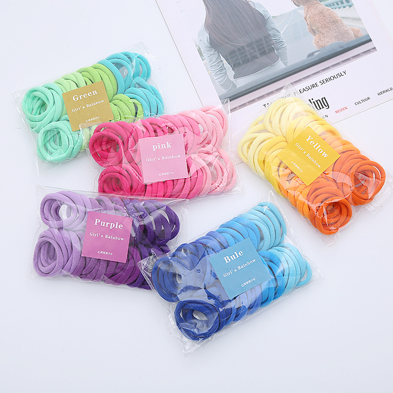 50PCS/Set Women Girls Basic Ha - Silicone Band Women incelemesi ve fiyatı