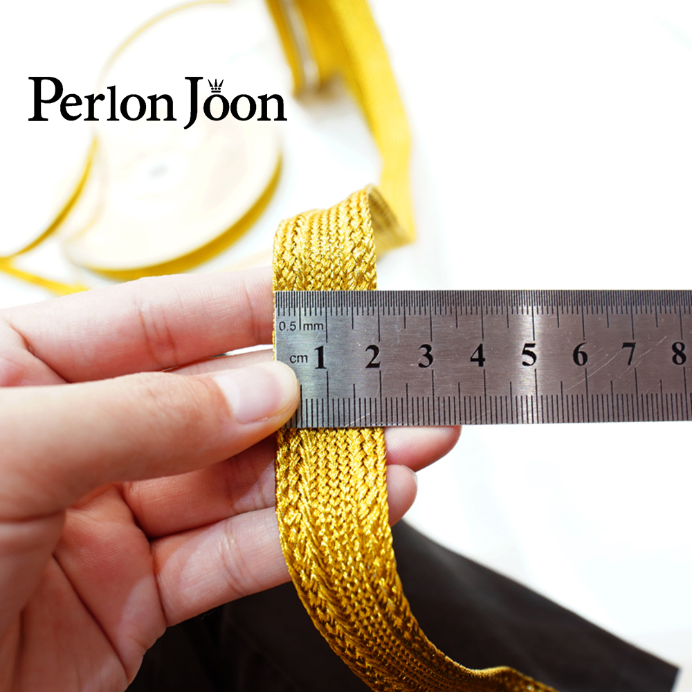10yards Gold  thread strap web - Perlon Strap Woven incelemesi ve fiyatı