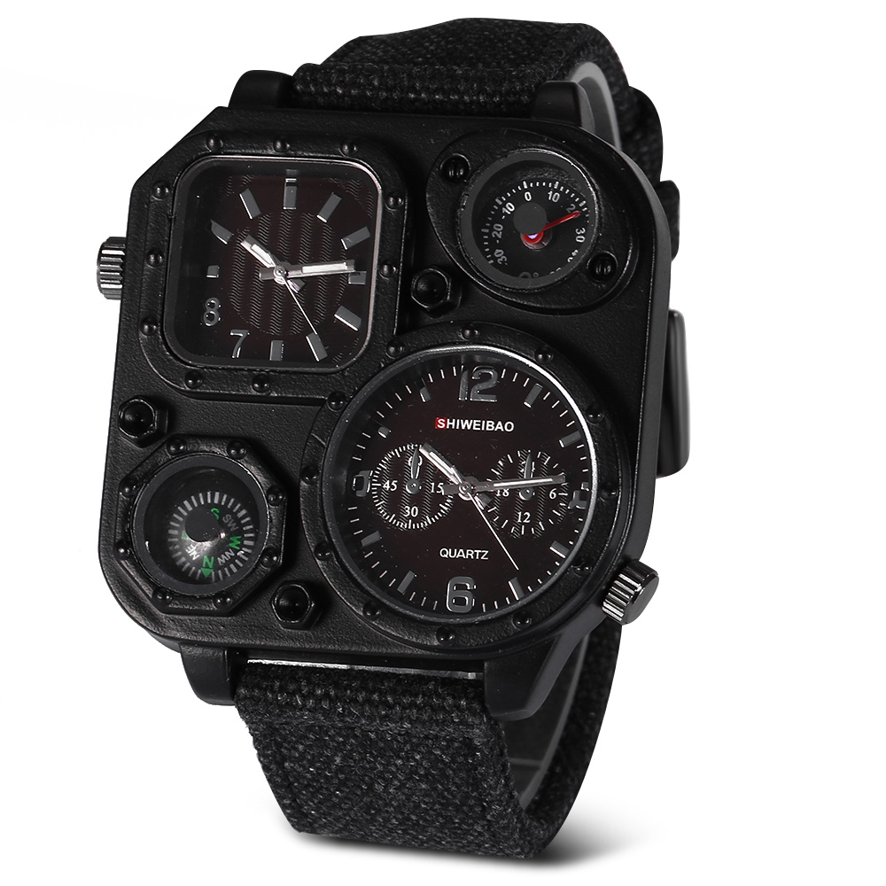 Quartz Mens Watches Top Brand  - Canvas Strap Watch incelemesi ve fiyatı