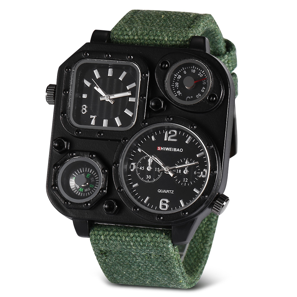 Quartz Mens Watches Top Brand  - Canvas Strap Watch incelemesi ve fiyatı