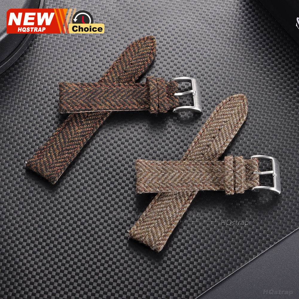 18mm 20mm 22mm Tweed Nylon Str - Leather Strap Quick Release incelemesi ve fiyatı