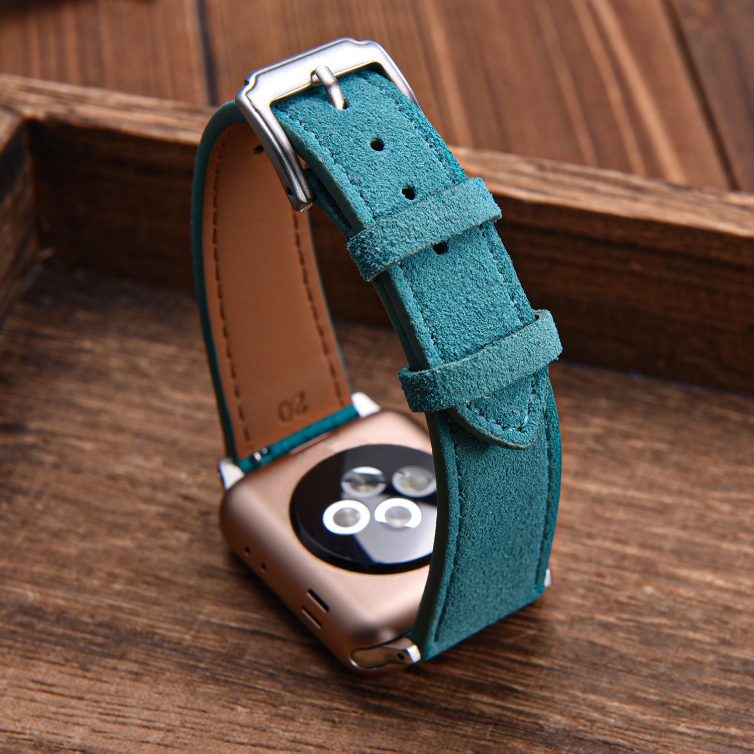 Brown Suede Leather Watch Band - Suede Strap Watch incelemesi ve fiyatı