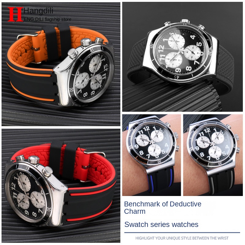 For Swatch Watch Strap YVS400  - Rubber Strap Diver incelemesi ve fiyatı
