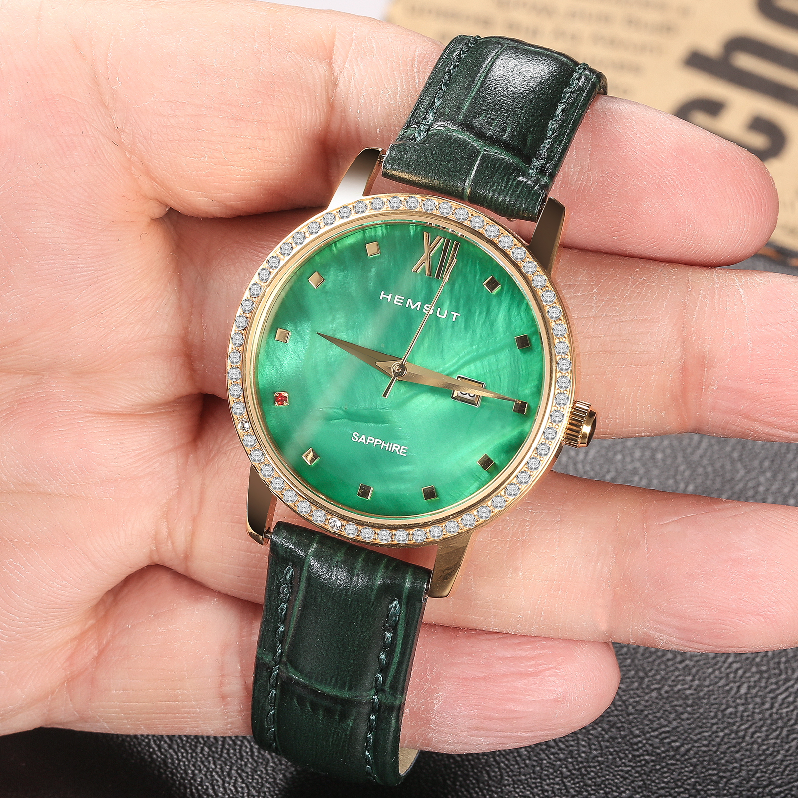 Alligator Embossed Leahter Wat - Leather Strap Quick Release incelemesi ve fiyatı