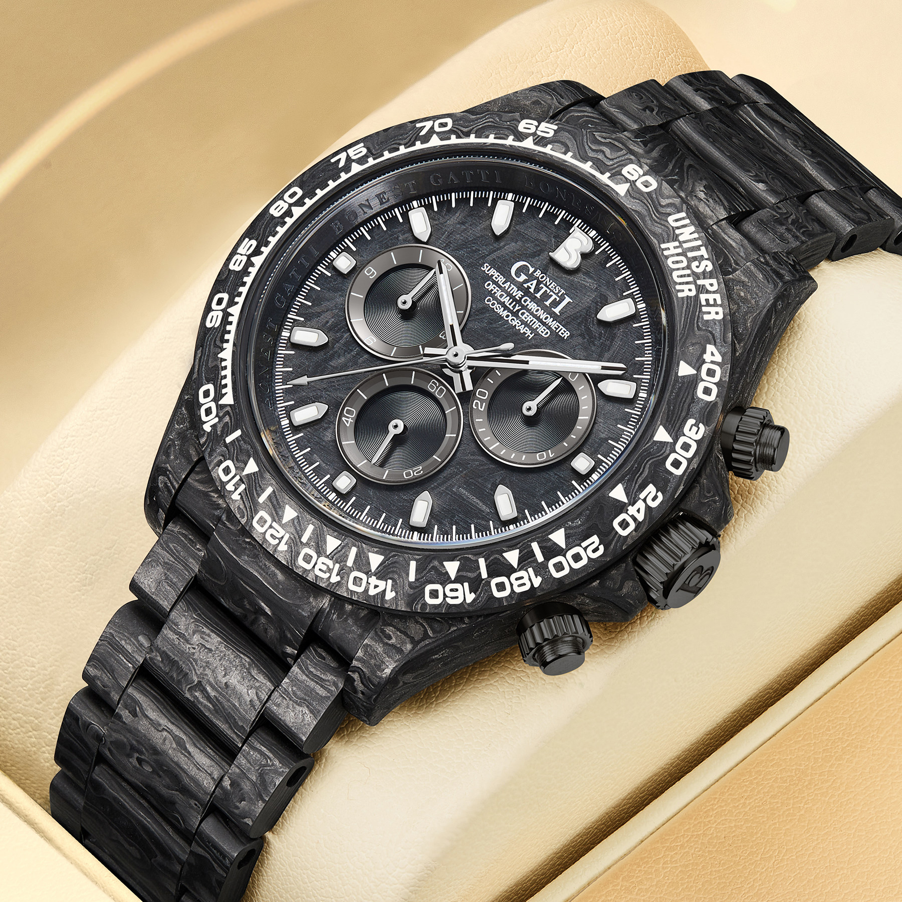 BONEST GATTI Men Chronograph W - Canvas Strap Watch incelemesi ve fiyatı