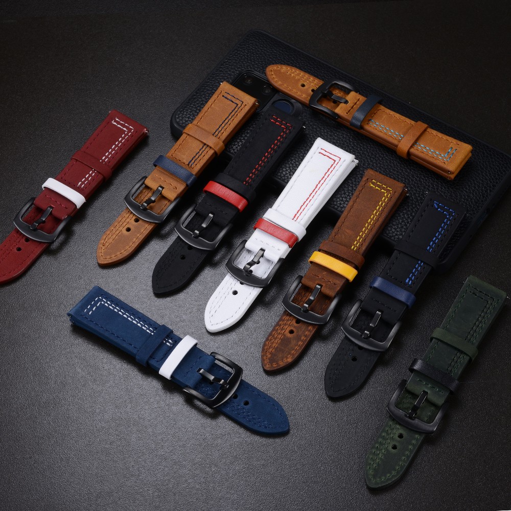18mm 20mm 22mm 24mm  Compatibl - Leather Strap Quick Release incelemesi ve fiyatı