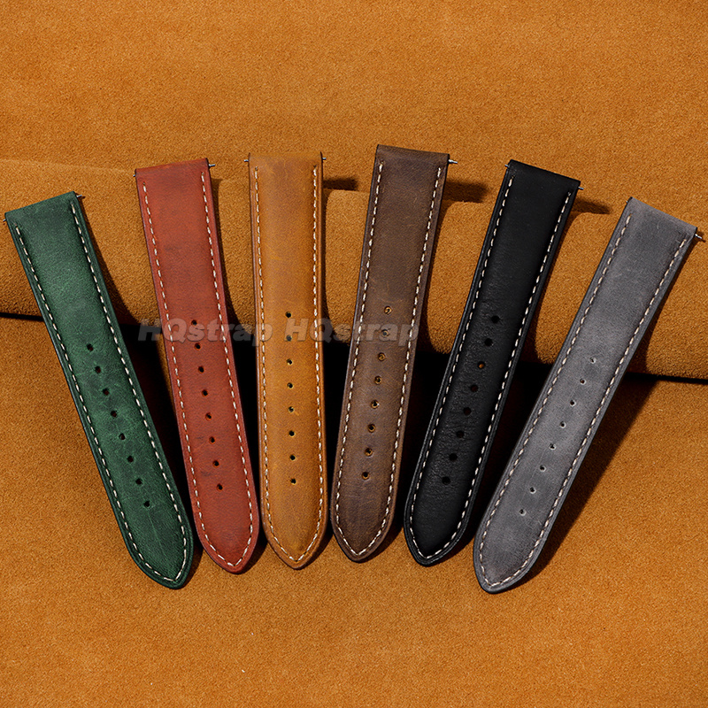 Vintage Matte Leather Watch St - Leather Strap Quick Release incelemesi ve fiyatı