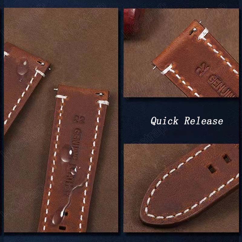 Retro Leather Watch Strap 18mm - Leather Strap Quick Release incelemesi ve fiyatı